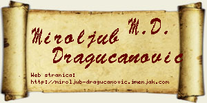 Miroljub Dragucanović vizit kartica